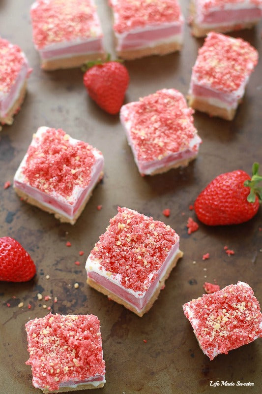 Strawberry Shortcake Ice Cream Bars
